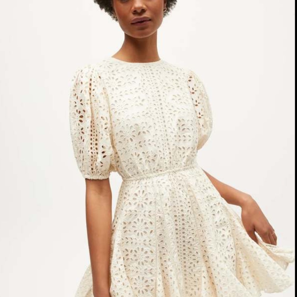 #B00 {EUC} MAX + ASH eyelet dress
